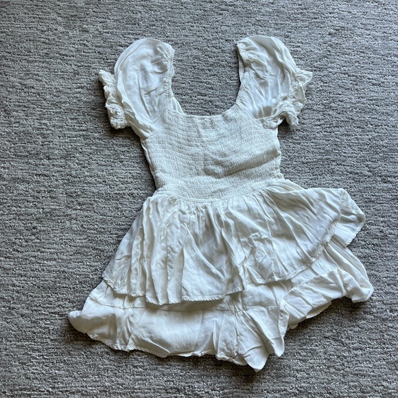 White Ruffled Romper - Picture 2 of 2
